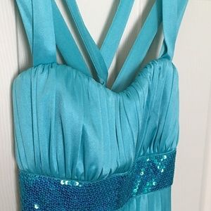 My Michelle Pleated Cocktail Dress w/ Strappy Back